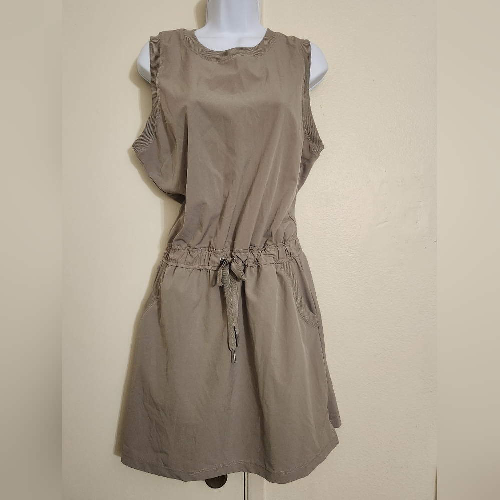 Calvin Klein Performance Beige Sleeveless Tank Dress